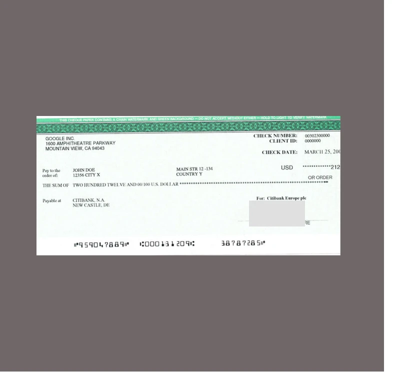 Bank Cheque Dataset