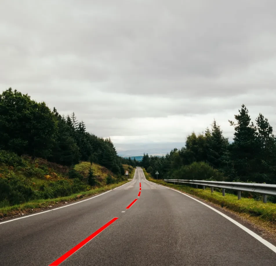 Lane Merging and fork Area Segmentation Dataset