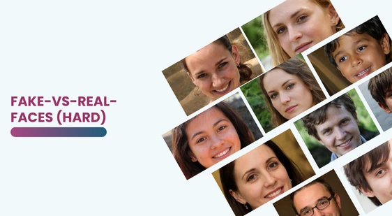 Real vs. Fake Human Faces Dataset for AI & Deep Learning